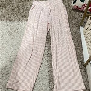 Hollister Pink Striped Lounge Pants